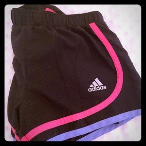 Adidas shorts, girls size 6x, athletic, gym, black